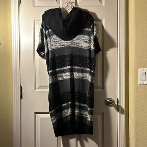 Chic Striped Sweater Dress